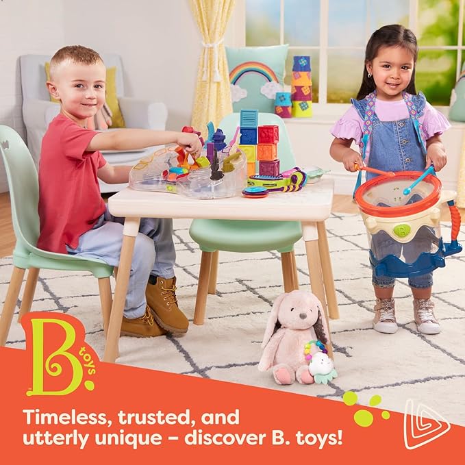 B. toys – Remote Control Car for Toddlers Kids – Remote with 2 Big Buttons – Fast RC Vehicle with Fun Sounds – 2+ Years – Riding Racers – Woofer
