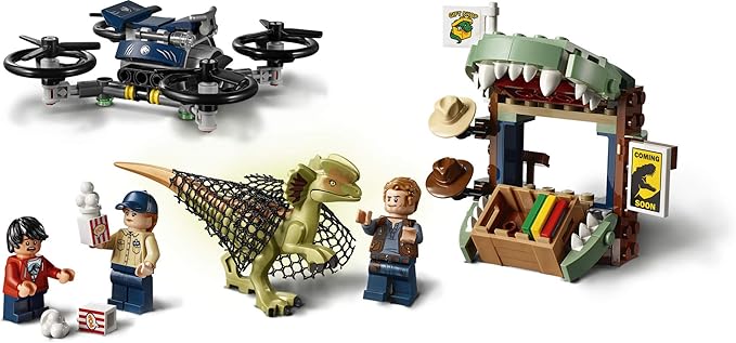 LEGO Jurassic World Dilophosaurus on The Loose 75934 Building Kit (168 Pieces)
