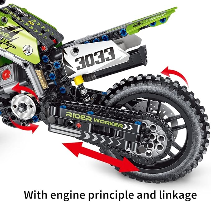 Mesiondy Motorcycle Toy Building Blocks KitStem Bricks SetsToys for Boys &amp AdultsBuild A Model Motorcycle (476 Pieces)………
