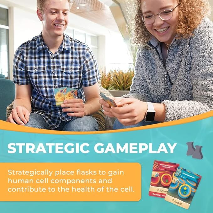 Cytosis: A Cell Biology Board Game | A Science Accurate Strategy Board Game About Building Proteins Carbohydrates Enzymes Organelles &amp Membranes | Fun Science Games for Adults &amp Family Gam