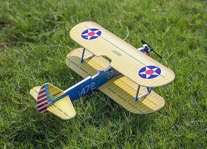 4CH Micro 450mm RC Foamy Indoor Outdoor Biplane Stearman PT-17 Kaydet (E2505-152E)