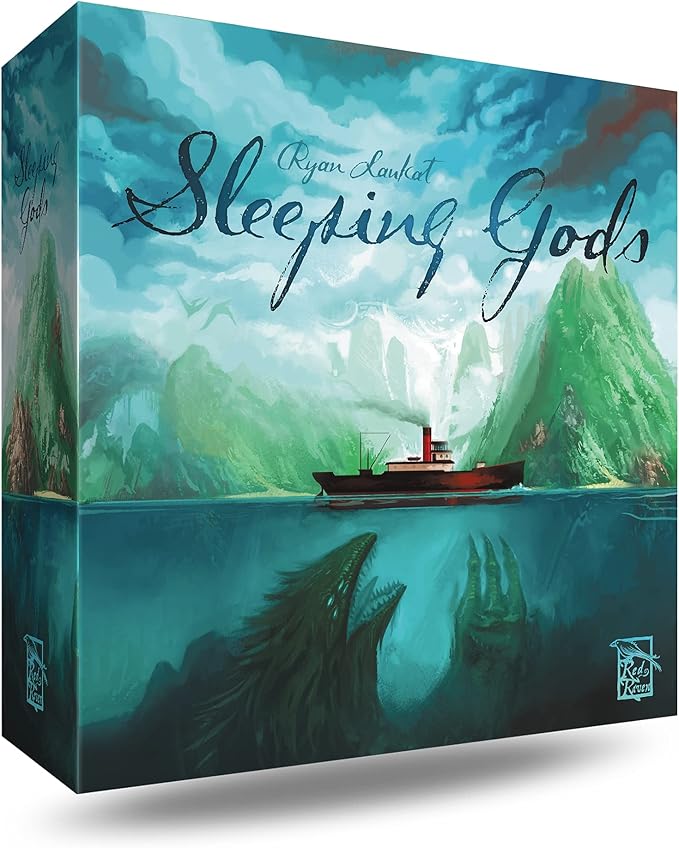 Sleeping Gods by Red Raven Games | Cooperative Campaign Board Game of Exploration Storytelling Atlas Navigation and Narrative Adventure | Solo or 1–4 Players | Ages 13+