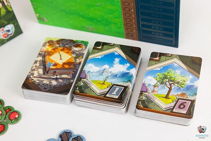Asmodee Cozy Stickerville Board Game - Narrative Strategy Game of Village Building &amp Storytelling Family-Friendly Fun for Kids &amp Adults Ages 8+ 1-6 Players 30 Minute Playtime