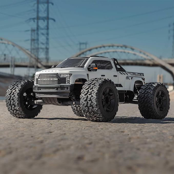 ARRMA RC Truck Big Rock 6S 4WD BLX 1/7 Monster Truck RTR (Battery and Charger Not Included) White ARA7612T3