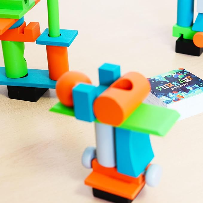 Junk Art Revolution Board Game - Build Wild Sculptures and Earn Fame Around The World in a Creative Dexterity &amp Balance Challenge for Kids &amp Adults Ages 8+ 2-6 Players 30 Minute Playtime