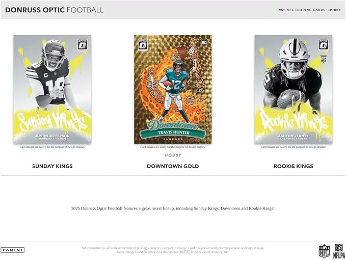2025 Panini Donruss Optic Football Hobby Trading Card Box (1 Autograph Per Box)