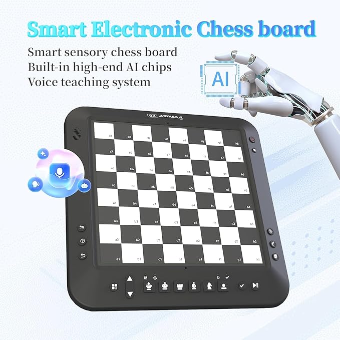 Electronic Chess Set Board Game Computer Chess Game Electronic Chess Set Game Chess Sets Games Lovers for Beginners Great Partner for Play and Practice