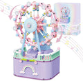 Music Box Building Toys Rotating Ferris Wheel DIY Building Block for Girls and Boys 6-12 Years Old 710 pcs Valentine for Adults and Aged 8 9 10 11 12 Kids