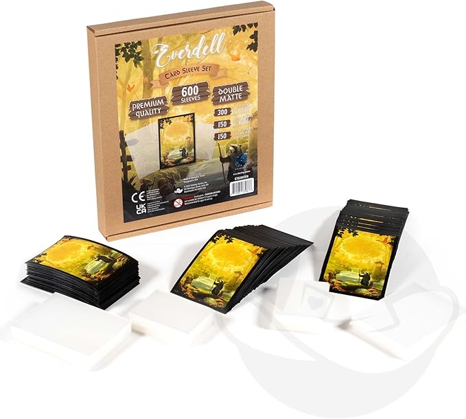 Everdell Card Sleeve Set - Custom Trading Card Sleeves for Base Game &amp Expansions | Includes Standard &amp Mini Sizes | Perfect for MTG Pokemon Cards Yugioh &amp Other Trading Cards