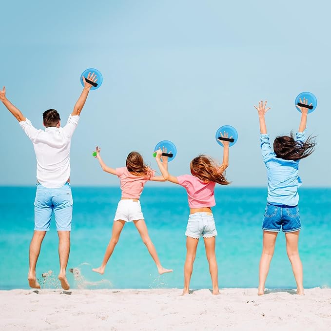 Ayeboovi Kids Toys Toss and Catch Ball Game 6 Paddles 3 Balls Outdoor Beach Pool Yard Games Toys for 3-12 Years Old Boys Girls Family Games Birthday Gift Easter Basket Stuffers for Kids