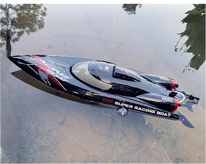 Remote Control Speed RC Brushless Boat WL916 2.4G 55km/h Under Motor RC Submarine with LED ights for Hobbies Adults Teen Favor