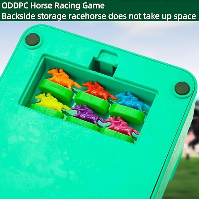 Electronic Horse Race Board Game Horse Racing Table Games Desktop Derby 6-Horse Racing GamePortable Family Party Entertainment Games (Screwdriver Attached)