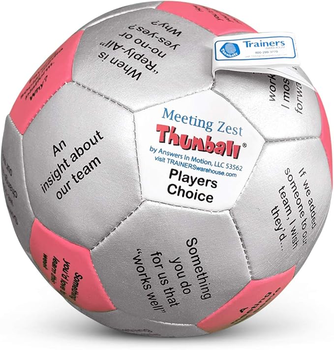 Trainers Warehouse 6 Thumball Collection 32 Prompts for Conversation Team Building Relationship and Training