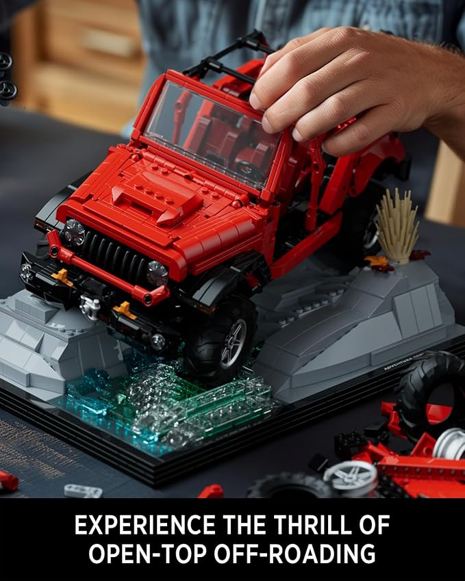 Nifeliz Wrange Pick-up car Model Building Set Unique Off-Road Car Building Toy for Adults Display Model Set for Adult Gift Giving (1993 PCS NF10281)