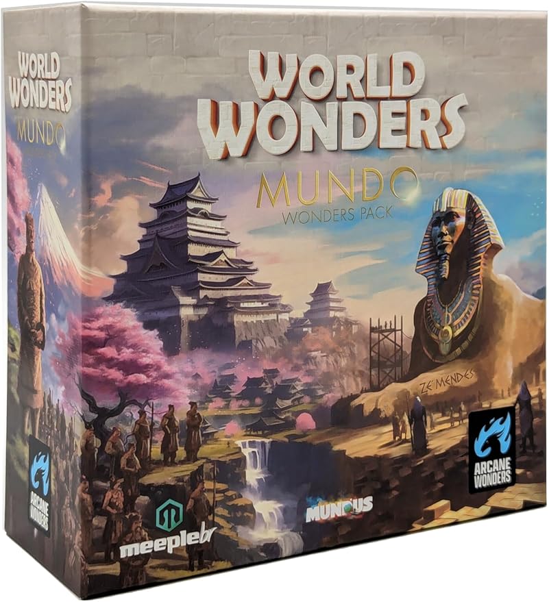 World Wonders Mundo Expansion Strategy Board Game for 1 to 5 Players and Ages 14+ Arcane Wonders