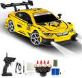 RC Drift Car 1:16 Scale Drifting Cars2.4GHz 4WD RC Race Car 40km/h High-Speed Remote Control Drift Cars Vehicle Racing Sport Toy Easter Basket Stuffers Gift for Boys Girls Kids(Yellow)