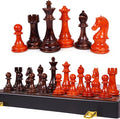 17 Inch Super Large Chess Set Weighted Acrylic Chess Pieces with Zinc Alloy Core 4.2” King Luxury Staunton Chess Set Professional Tournament Folding Chess Board for Home Club &amp Display