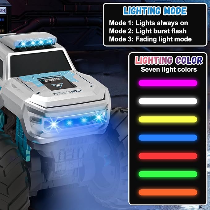 Amphibious Remote Control Car Monster Truck Toys 1:16 Waterproof RC Cars 4WD All Terrain Pick-up Truck Car Toy for Boys Kids Birthday Age 6 7 8 9 10 11 12+