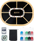 Michigan Rummy Board Game Deluxe Set Wooden Michigan Rummy Game Boardwith 200 Pcs Chips 1 Deck of Poker1 Storage Bag 1 Manual. The Perfect Blend of Rummy and Poker Perfect for Family Game Night