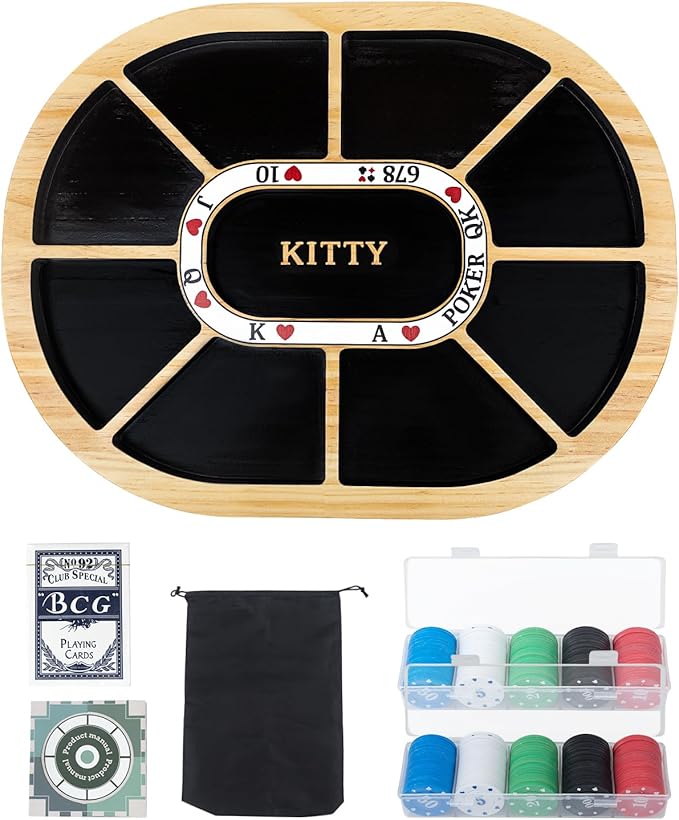 Michigan Rummy Board Game Deluxe Set Wooden Michigan Rummy Game Boardwith 200 Pcs Chips 1 Deck of Poker1 Storage Bag 1 Manual. The Perfect Blend of Rummy and Poker Perfect for Family Game Night