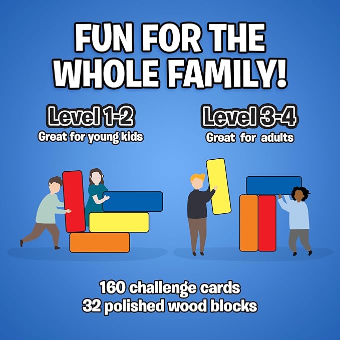 The Uzzle Stack Royale Board Game Fast &amp Fun Family Board Game for Children &amp Adults Color Block Puzzles Games for Ages 4+