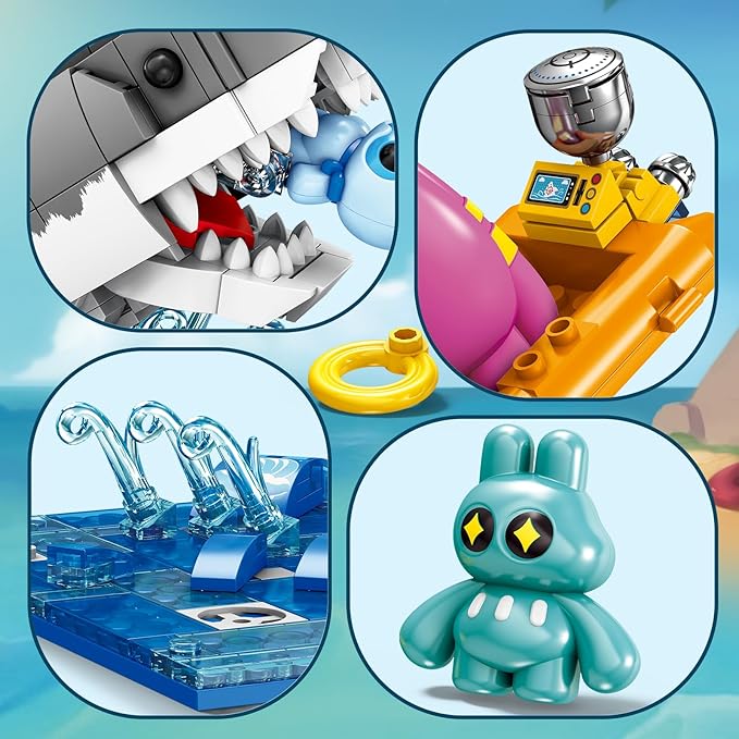Lynda Kids' Fairytale Building Blocks SetRabbit Friend Ocean Drift &amp SharkDIY Assembly Toy Educational for Kids 8+