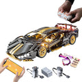 Sport Race Car Building Block Sets for Adults Boys1:14 Technical Remote Control APP Supercar Toys Kits with LED Lights Collectible MOC Contruction for Teens Age 8-12 8-1414+