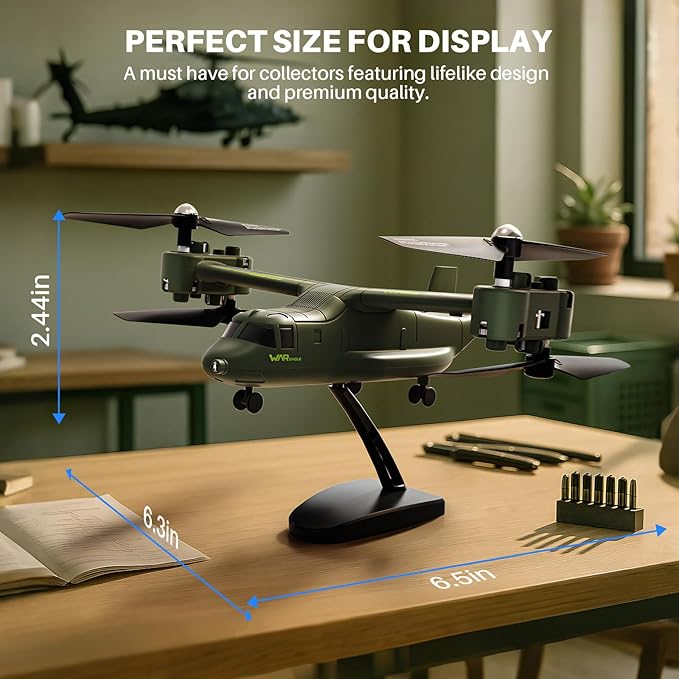 SYMA X550 RC Plane 4 CH Remote Control Airplane with High/Low Speed One-Key Takeoff/Landing Stunt Flight Modes Army Model Plane Gift for Kids Beginners &amp Adults