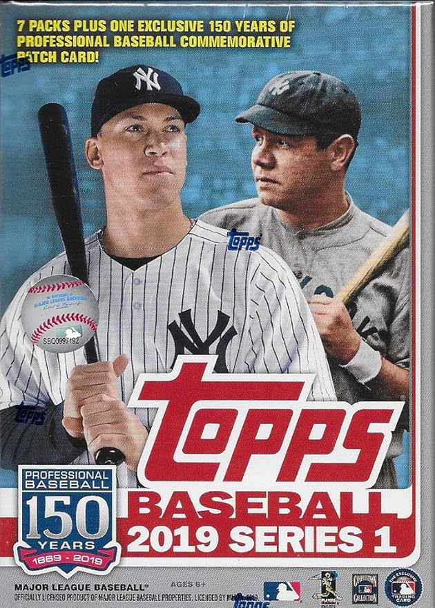 Topps 2019 Baseball Series 1 Trading Cards Relic Value Box (Retail Edition)