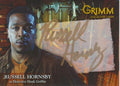 Grimm Autograph Card RHAC-1 Signed by in Gold Pen by Russell Hornsby as Detective Hank Griffin