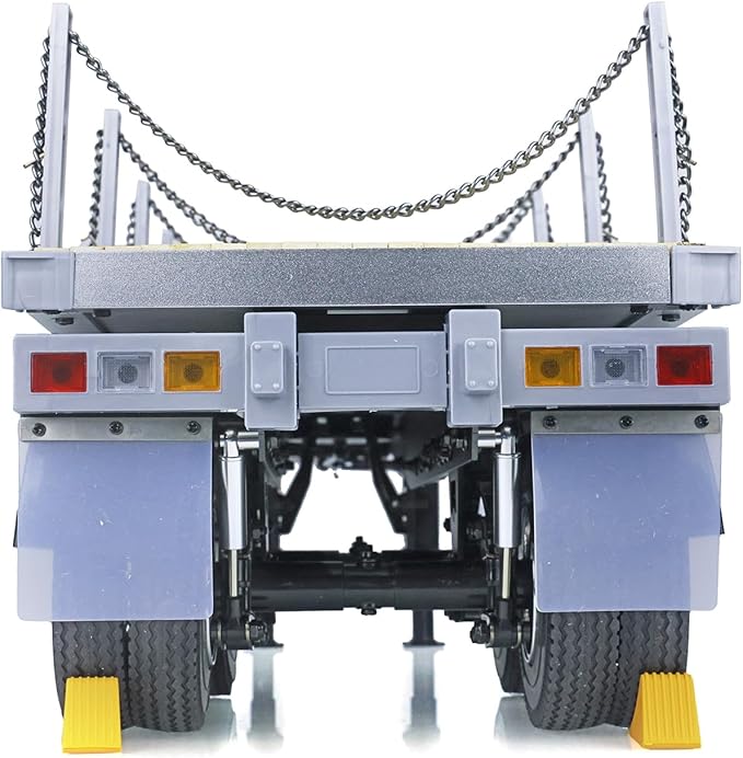 US in Stock Toucan RC Hobby 1/14 2 Axles RC Tractor Flatbed Trailer DIY Model Remote Control Semi Truck