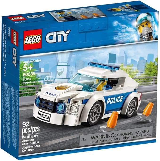 LEGO City Police Patrol Car 60239 Building Kit (92 Pieces)