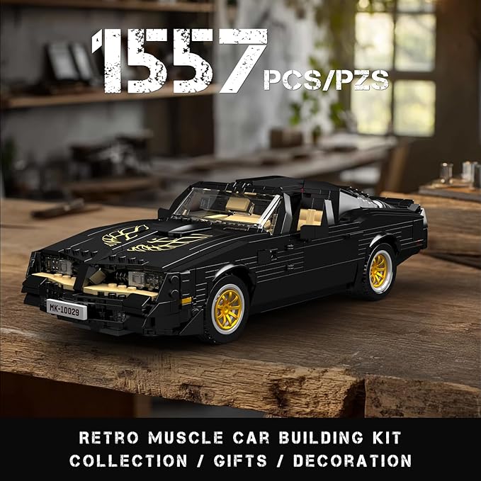 Mould King Classic Supercar Building Set MOC Sport Car Building Blocks Set Home Decoration Model Car Kit Collectible Construction Toys Gift for Teen Adults(1557 PCS)