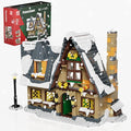 Mould King Retro Christmas Snow House Blocks Set Build a Winter Village with Family Holiday Cabin Collections Kit for Adults 2025 Xmas Decoration Gifts for 14+ and Adults 16049