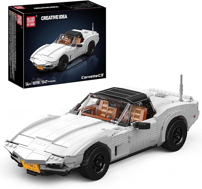 Mould King 10198 Sport Car Model Building Kit Clasic Vintage Car Build Blocks Set with 1347 Pieces Construction Vehicle Toy Collection Set for Adult