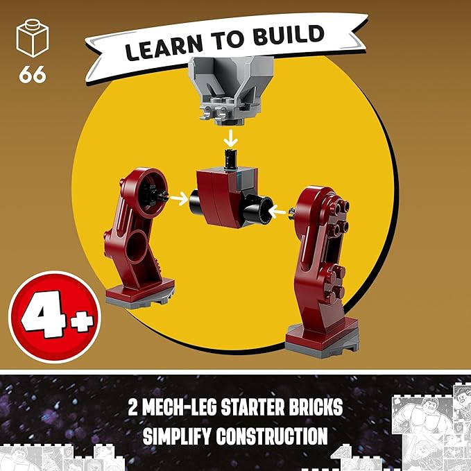LEGO Marvel Iron Man Hulkbuster vs. Thanos 76263 Building Toy Set with Thanos and Iron Man Figures Hulkbuster Toy with Posable Mech for Super Hero Battle Action Fun Marvel Toy for Kids Ages 4 and Up