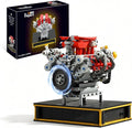 Mini V8 Engine Kits That Runs Build Your Own V8 Engine Building Set with Motor and Battery STEM Physical Science Educational Toy for Adults Kids Age 14+ (1123PCS)
