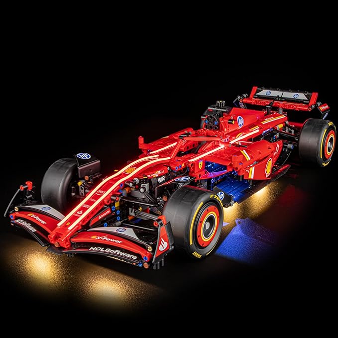 YEABRICKS LED Light for 42207 Technic Ferrari SF-24 F1 Car Building Blocks Model (Building Set NOT Included)
