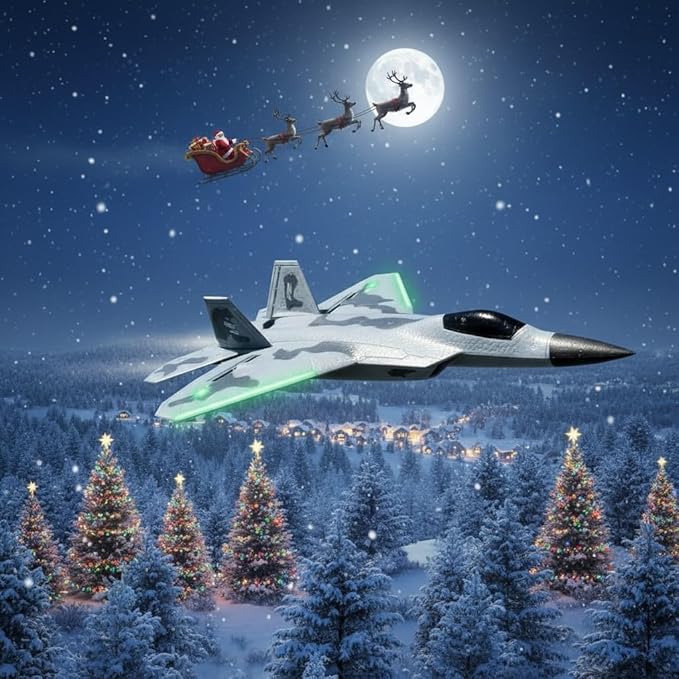 Rc Plane Jet Extra 3 Battery Remote Control Airplane 2025 Christmast Gift- New Planes Model Led Light Aircraft Fighter Army Toy with Easy to Flying Toys for Boys and Girls