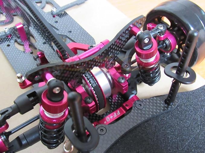1/10 Alloy &amp Carbon RWD Drift Racing Car Frame Body Kit for Sakura D4