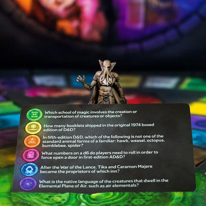 Trivial Pursuit: Dungeons &amp Dragons Ultimate Edition | Collectible Trivia Board Game Featuring 6 Monster Movers and 1800 Questions Across 6 Categories | Officially-Licensed D&ampD Game &amp Merc
