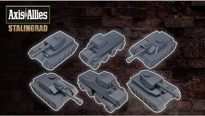 Renegade Game Studios Games Axis &amp Allies Stalingrad WWII Strategy Board Game with 150+ Miniatures Two Player Tactics Ages 14+