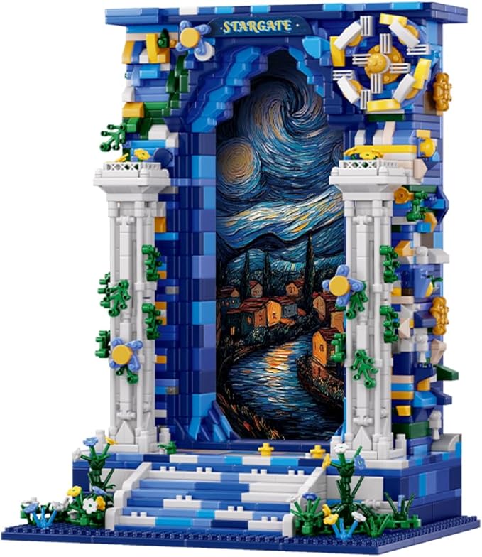 DAHONPA Micro Mini Illusion Starry Sky Gate Building Block Set Intelligence and Stress Relief Brick Toy 1745 Pieces Gifts for Kids and Adults