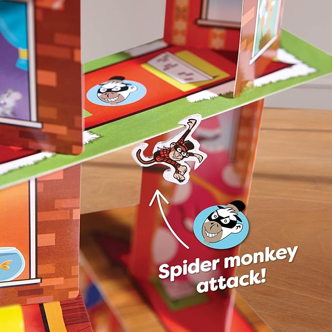HABA Rhino Hero Super Battle - Exciting 3D Stacking Board Game for Kids &amp Adults Fun Family Games Stacking Card Games for Kids Made in Germany
