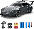 ACAMMZAR RC Drift Car 1:24 Remote Control Car for Kids 20KM/H 4WD High Speed RC Cars with LED Lights Two Batteries Extra Drifting Tires Vehicle for Adults Boys Girls