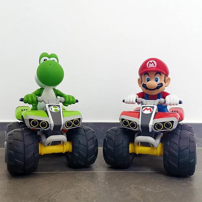 Carrera RC Nintendo Mario Kart 2.4 GHz Radio Remote Control Toy Car Vehicle - Yoshi Quad