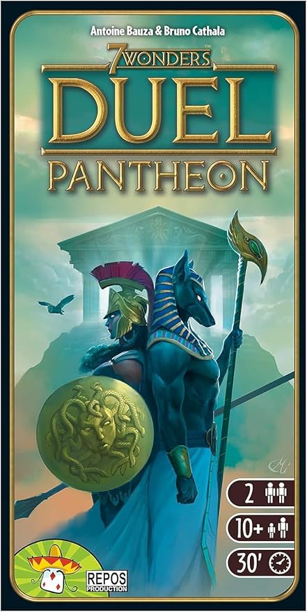 Asmodee 7 Wonders Duel Pantheon Board Game Expansion - Intense Two-Player Battles in the Ancient World Strategy Game for Kids and Adults Ages 10+ 2 Players 30 Minute Playtime