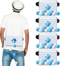 Yaomiao 4 Pack Bachelorette Party Shaking Swing Balls Indoor Party Game Set Includes 4 Set Strap Shake Box and 80 Balls for Birthday Bachelorette Bridal Shower Table Tennis(White BowBlue White)