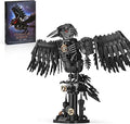 Mechanical Crow Building Sets Sky Animals Bird Building Block Collection Toy Home Office Decor Crow Bird Model Kit for Adults (1018PCS)
