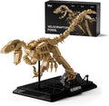 Nifeliz Velociraptor Fossil Model Set Dinosaur Skeleton Building Set with Display Base for Adults Collectible Gift for Dinosaur Enthusiasts (498 PCS NF10357)
